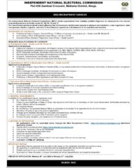 INEC Opens 2026 Recruitment Portal, Invites Applications For Various Positions